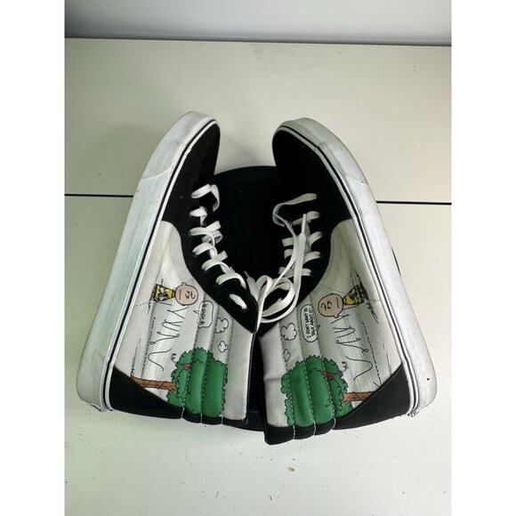 Vans Sk8 Hi x Peanuts 'Charlie Kite' Multi Color Sz 13 Men - Picture 6 of 10